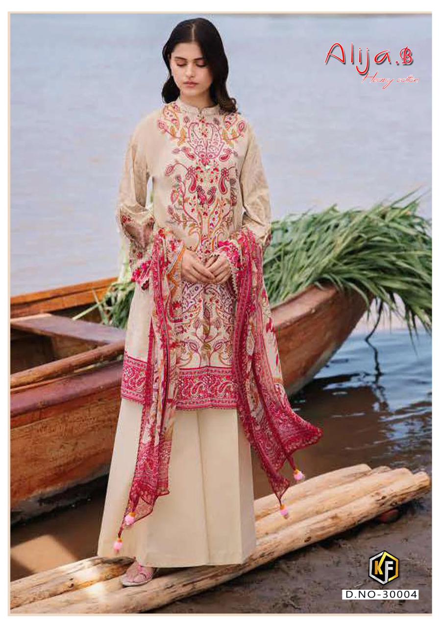 KEVAL FAB ALIJA B VOL 30 LAWN KARACHI SUITS