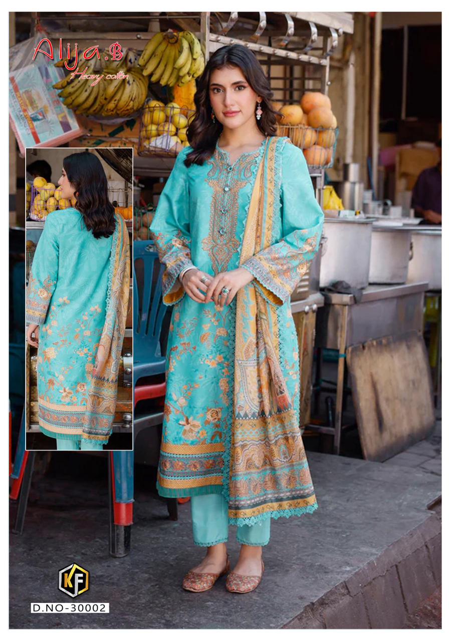 KEVAL FAB ALIJA B VOL 30 LAWN KARACHI SUITS