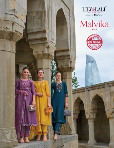 LILY & LALI MALVIKA VOL 2 READYMADE HANDWORK KURTIS