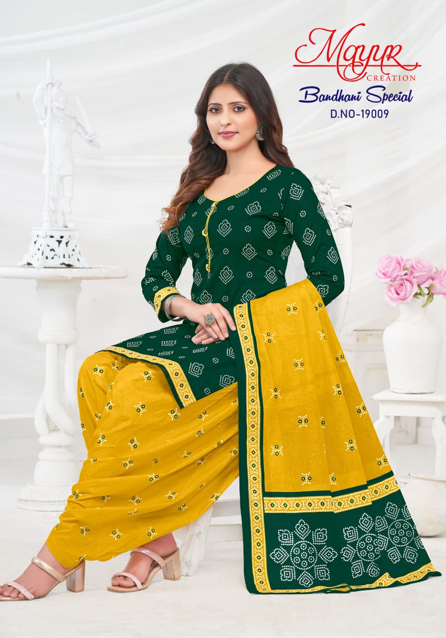 MAYUR CREATION BANDHANI SPEICAL VOL 19 COTTON DRESS MATERIAL