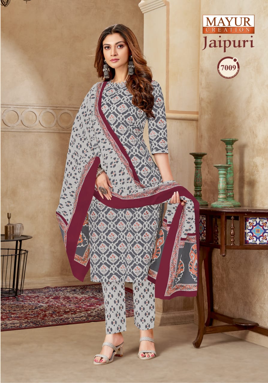 MAYUR CREATION JAIPURI VOL 7 COTTON READYMADE SUITS