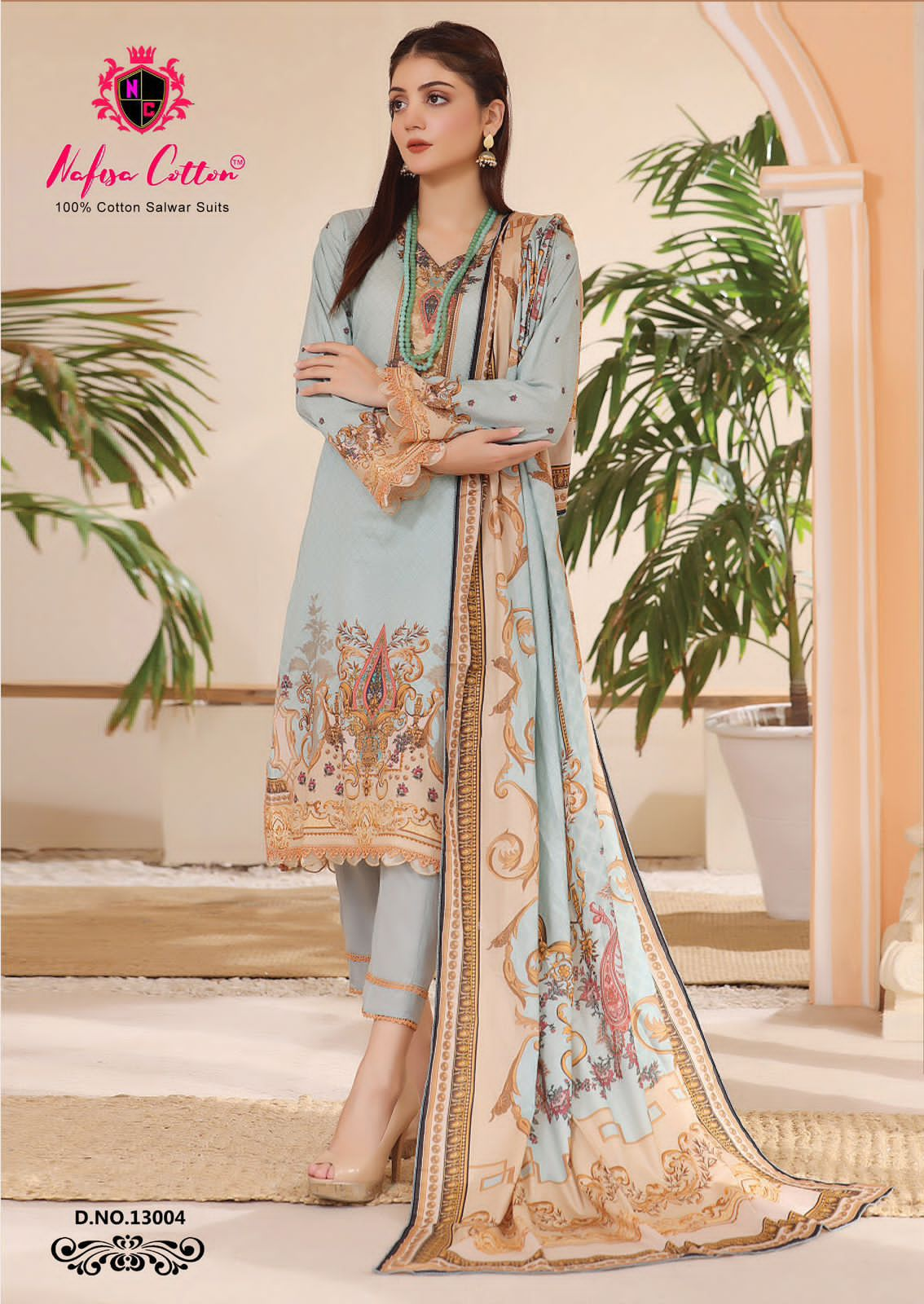 NAFISA COTTON MONSOON VOL 13 LAWN KARACHI SUITS