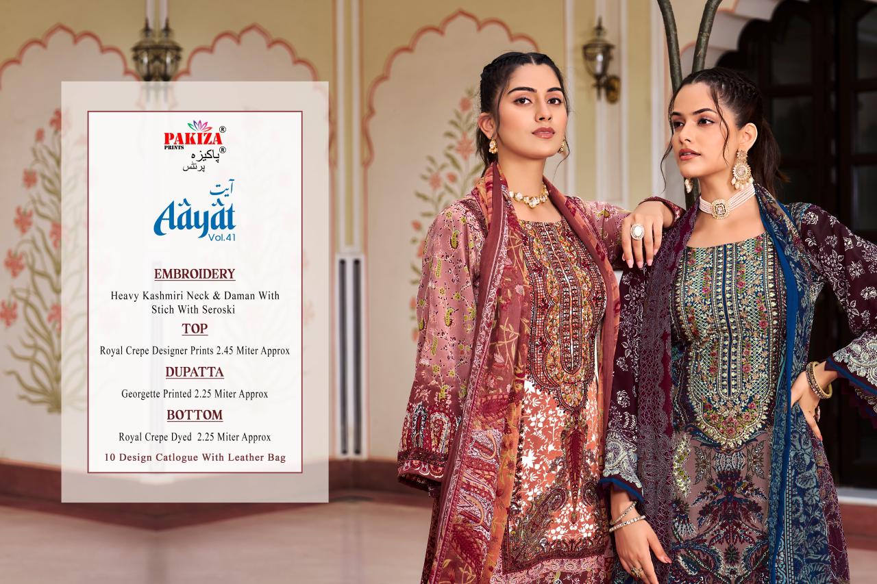 PAKIZA PRINTS AAYAT VOL 41 KASHMIRI SUITS