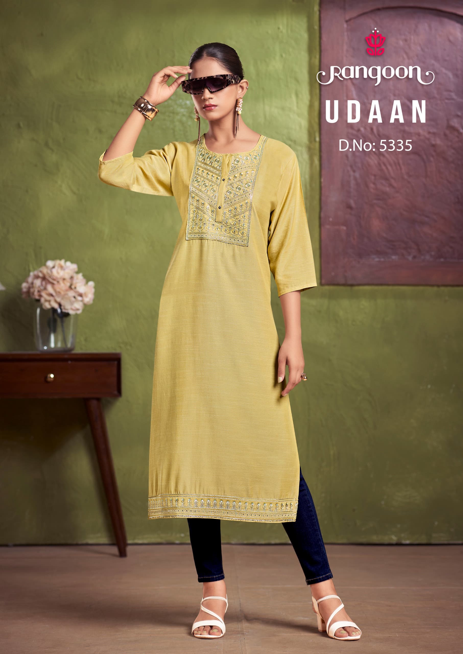 RANGOON UDAAN HEAVY EMBROIDERED KURTIS