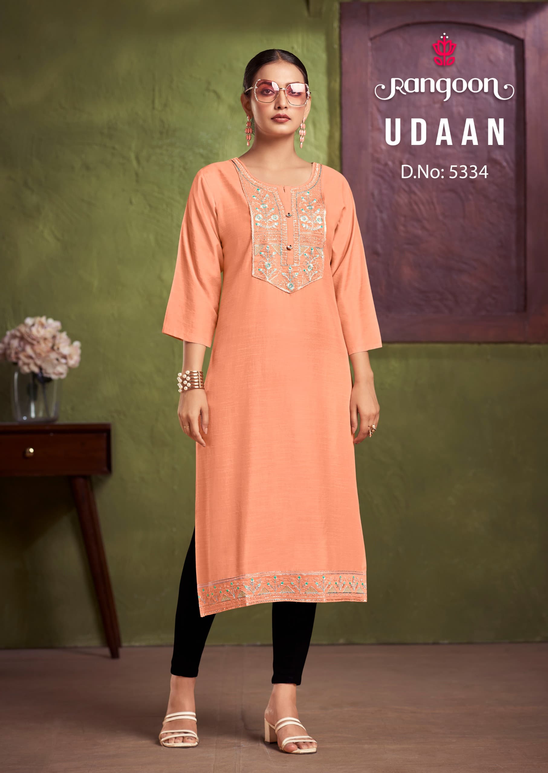 RANGOON UDAAN HEAVY EMBROIDERED KURTIS