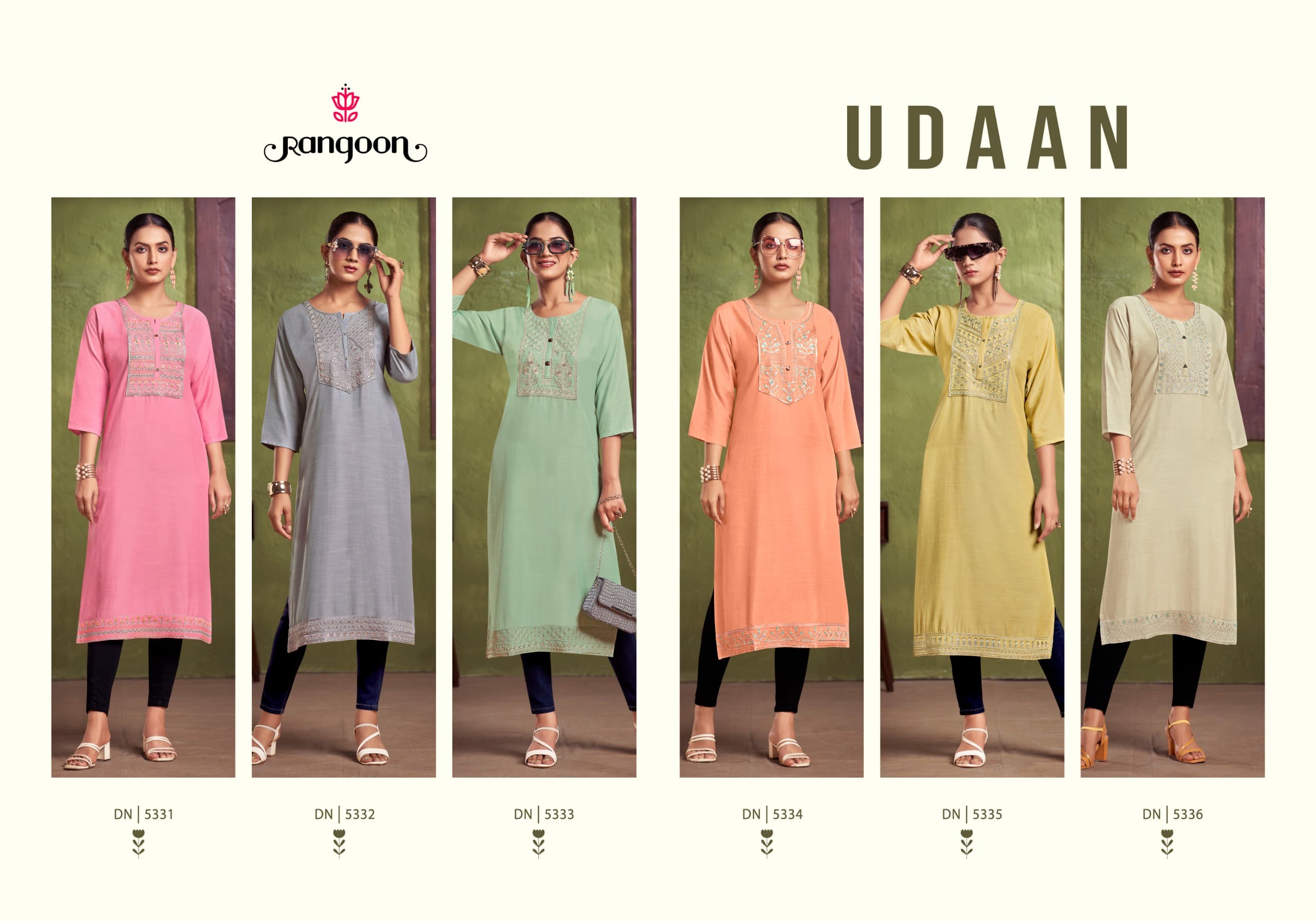 RANGOON UDAAN HEAVY EMBROIDERED KURTIS