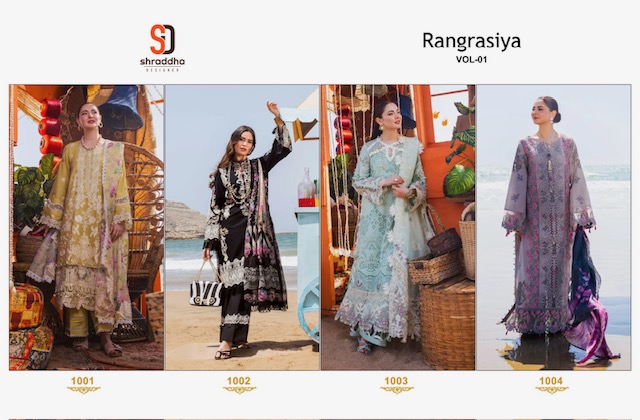 SHRADDHA RANGRASIYA VOL 1 PAKISTANI SUITS WHOLESALE