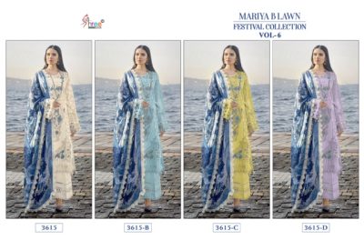 SHREE FABS MARIYA B LAWN VOL 6 FESTIVAL COLLECTION SALWAR SUIT SUPPLIER IN SURAT