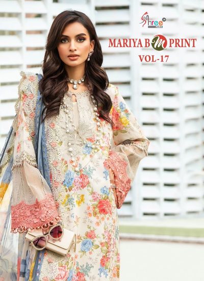 SHREE FABS MARIYA B M PRINT VOL 17 PAKISTANI SUITS