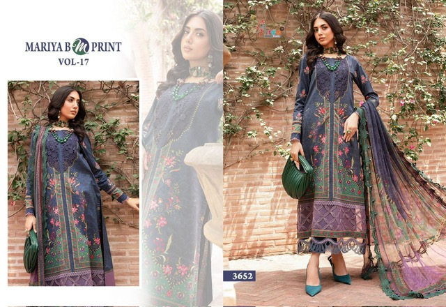 SHREE FABS MARIYA B M PRINT VOL 17 PAKISTANI SUITS