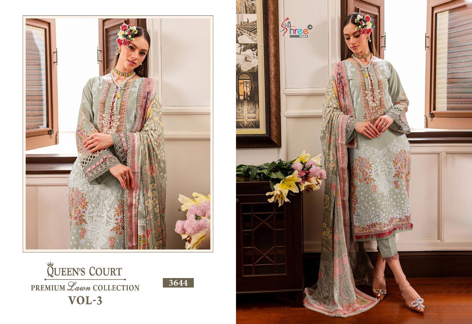 SHREE FABS QUEENS COURTS VOL 3 PREMIUM LAWN COLLECTION