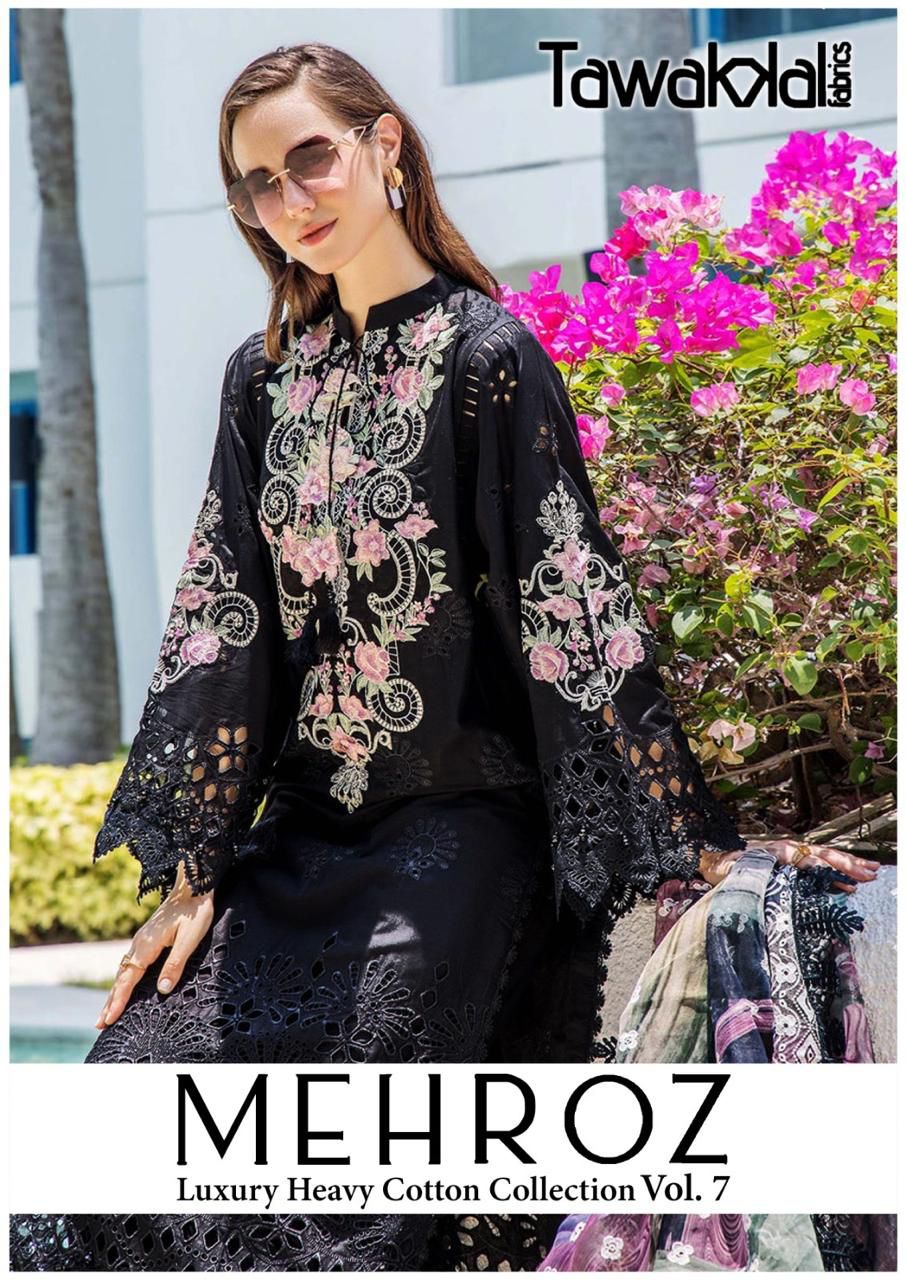 TAWAKKAL MEHROZ VOL 7 KARACHI LAWN SUITS