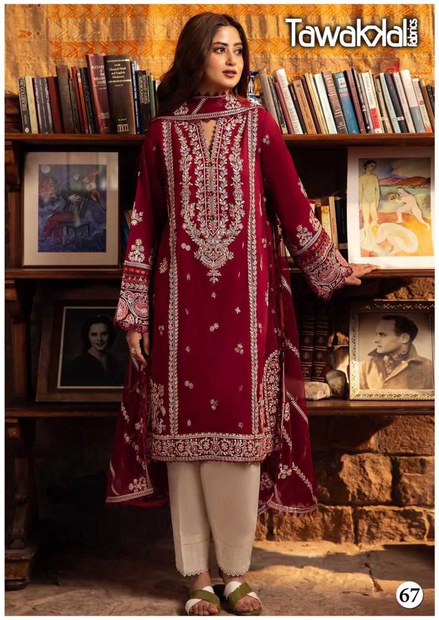 TAWAKKAL MEHROZ VOL 7 KARACHI LAWN SUITS