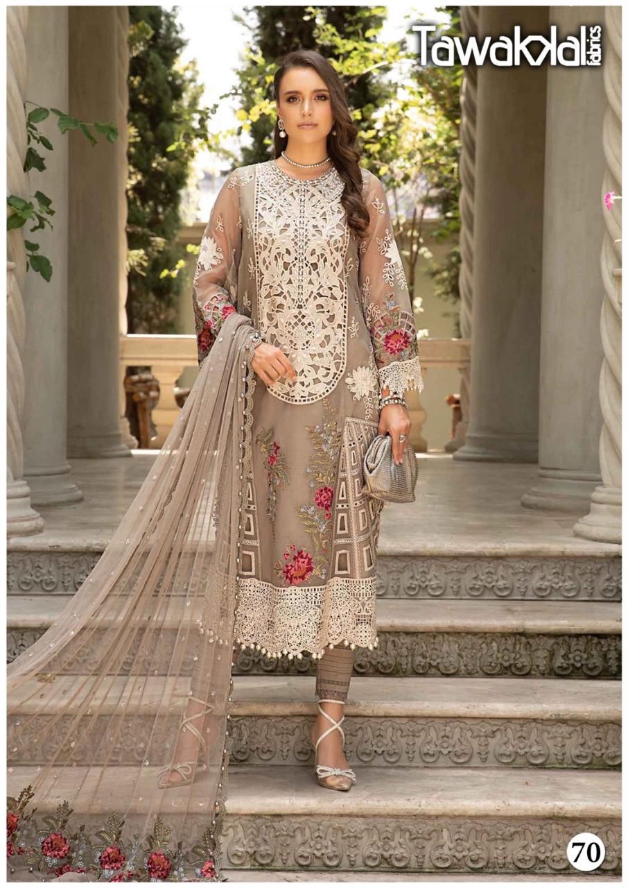 TAWAKKAL MEHROZ VOL 7 KARACHI LAWN SUITS