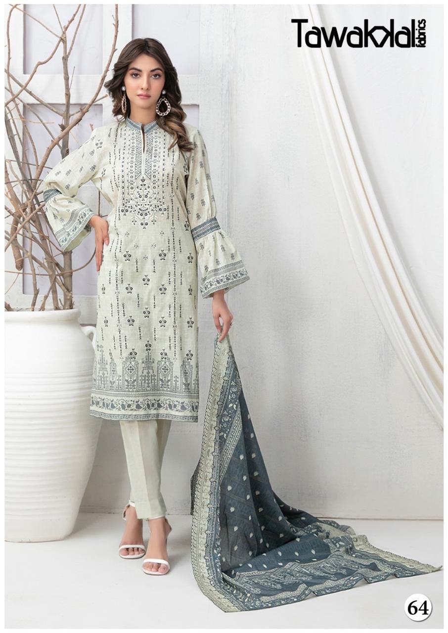 TAWAKKAL MEHROZ VOL 7 KARACHI LAWN SUITS