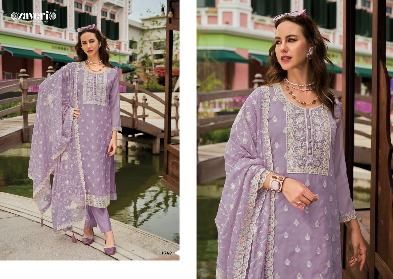 ZAVERI SHAZAR READYMADE SUITS WHOLESALER