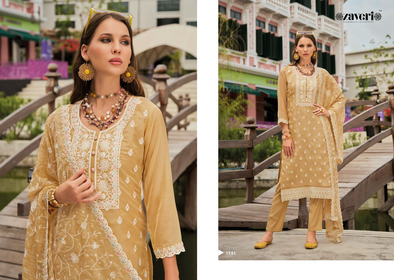 ZAVERI SHAZAR READYMADE SUITS WHOLESALER