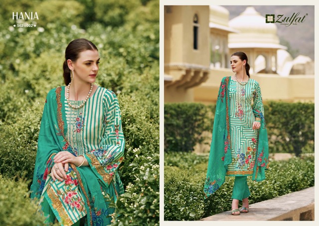 ZULFAT HANIA PURE COTTON SUITS