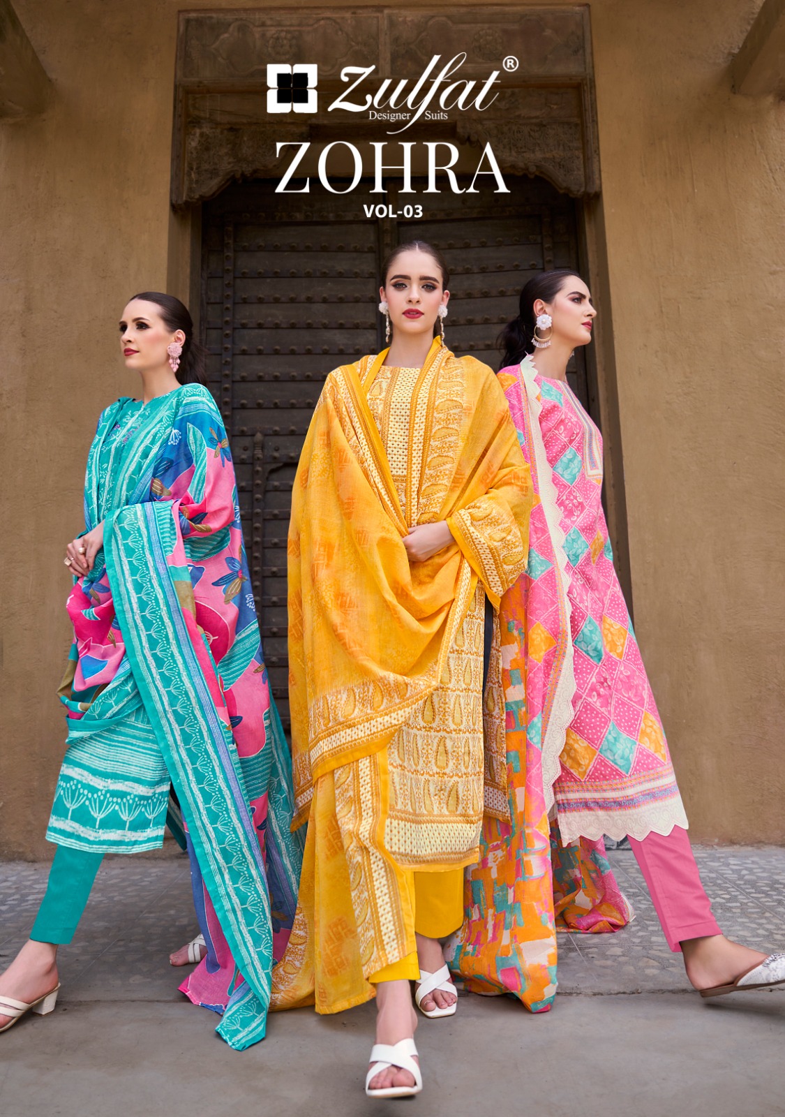 ZULFAT ZOHRA VOL 3 PURE COTTON SUITS