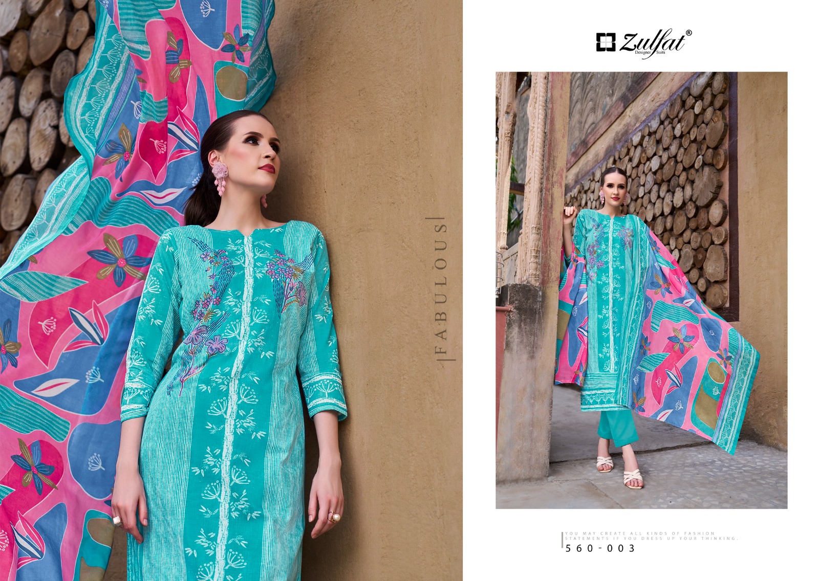 ZULFAT ZOHRA VOL 3 PURE COTTON SUITS