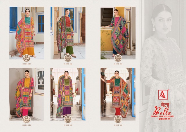 ALOK SUITS BELLA EDITION 9 PURE MUSLIN SUITS