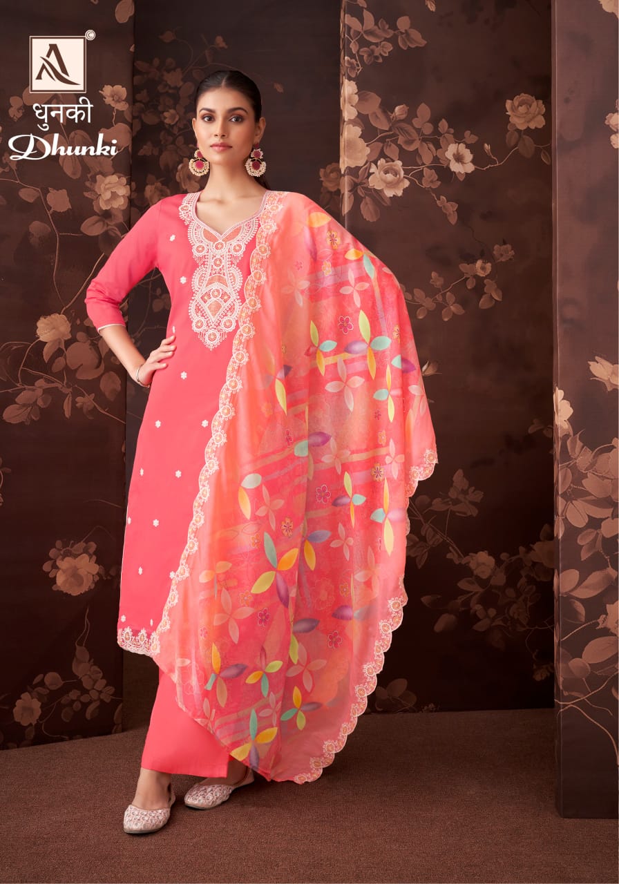 ALOK SUITS DHUNKI PURE ZAM COTTON SUITS