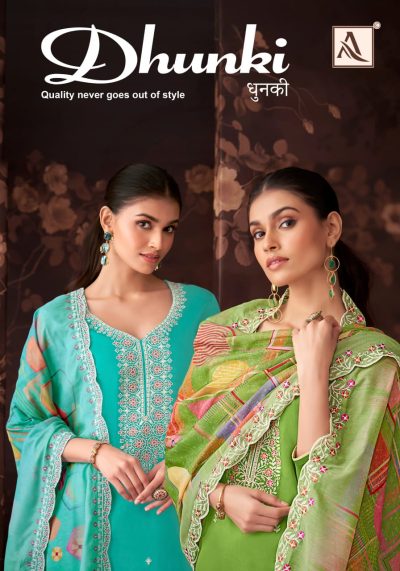 ALOK SUITS DHUNKI PURE ZAM COTTON SUITS