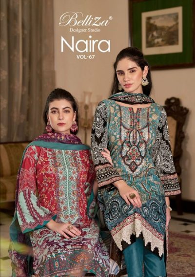 BELLIZA NAIRA VOL 67 PURE COTTON SUITS