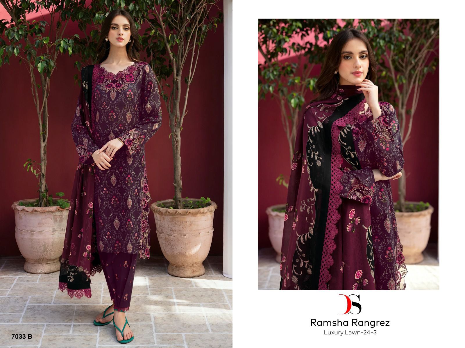 DEEPSY RAMSHA RANGREZ LUXURY LAWN 24-3