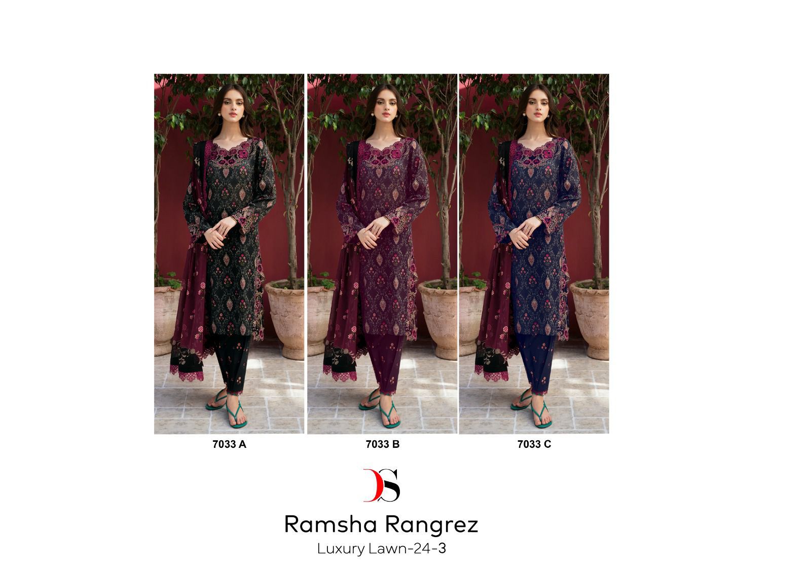 DEEPSY RAMSHA RANGREZ LUXURY LAWN 24-3