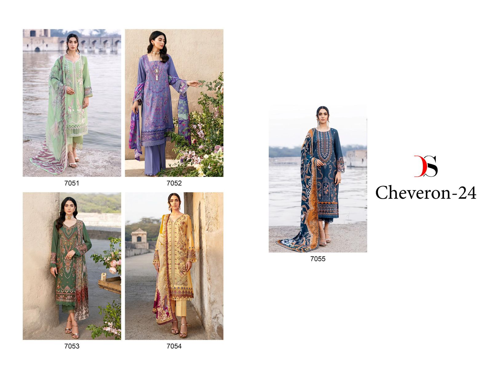 DEEPSY SUITS CHEVERON 24 PAKISTANI SUITS