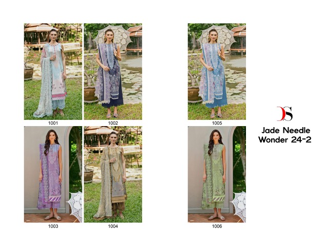 DEEPSY SUITS JADE NEEDLE WONDER 24-2 PAKISTANI SUITS