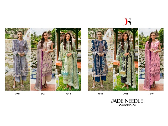 DEEPSY SUITS JADE NEEDLE WONDER 24 PAKISTANI SUITS