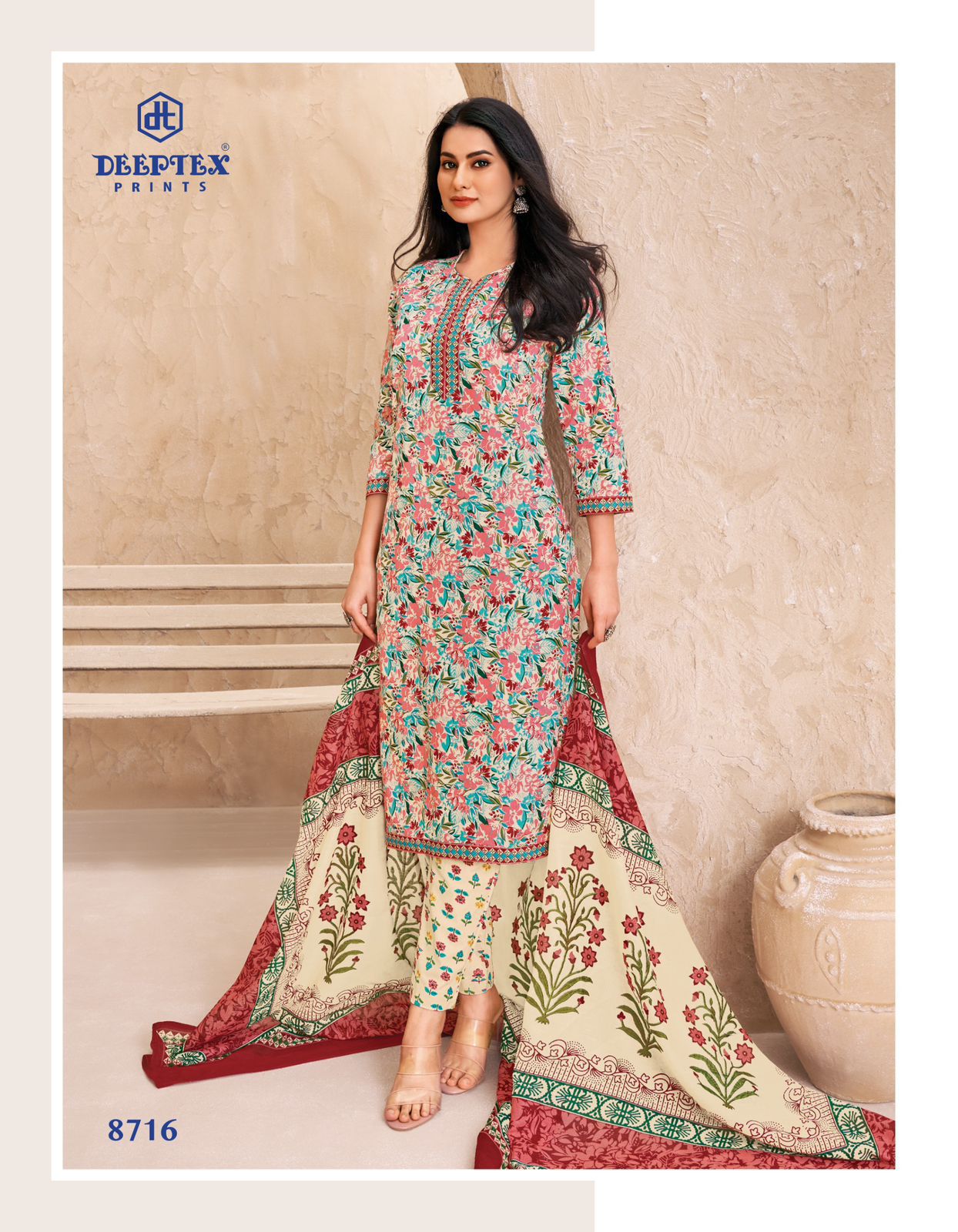 DEEPTEX PRINTS MISS INDIA VOL 87 COTTON PRINTED SUIT