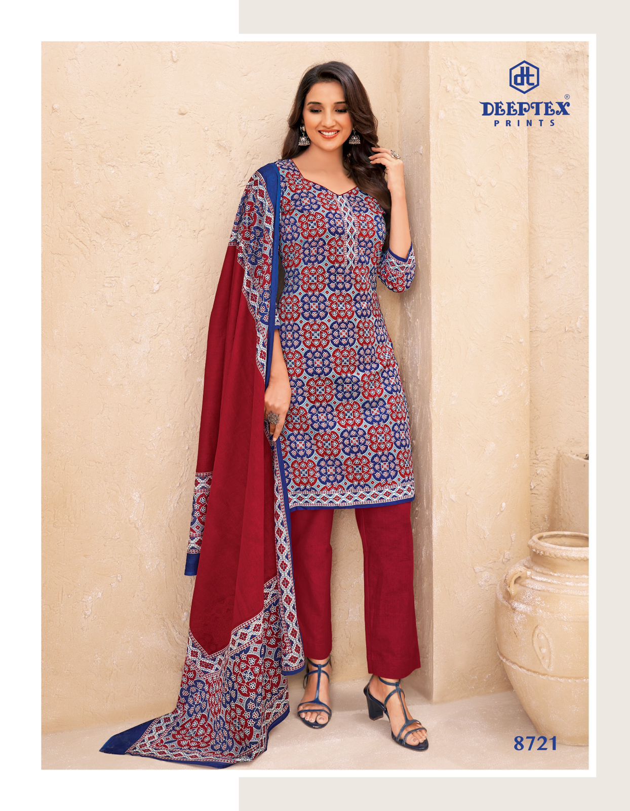 DEEPTEX PRINTS MISS INDIA VOL 87 COTTON PRINTED SUIT