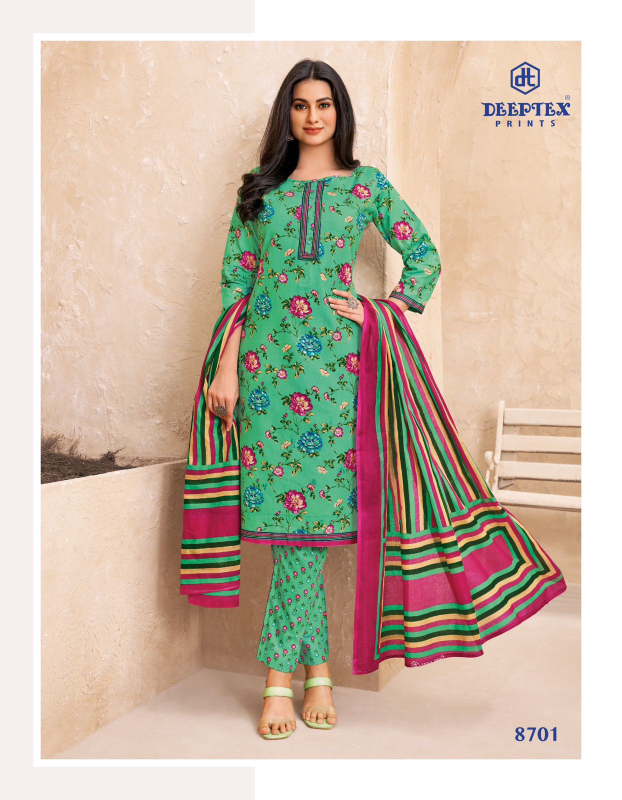 DEEPTEX PRINTS MISS INDIA VOL 87 COTTON PRINTED SUIT