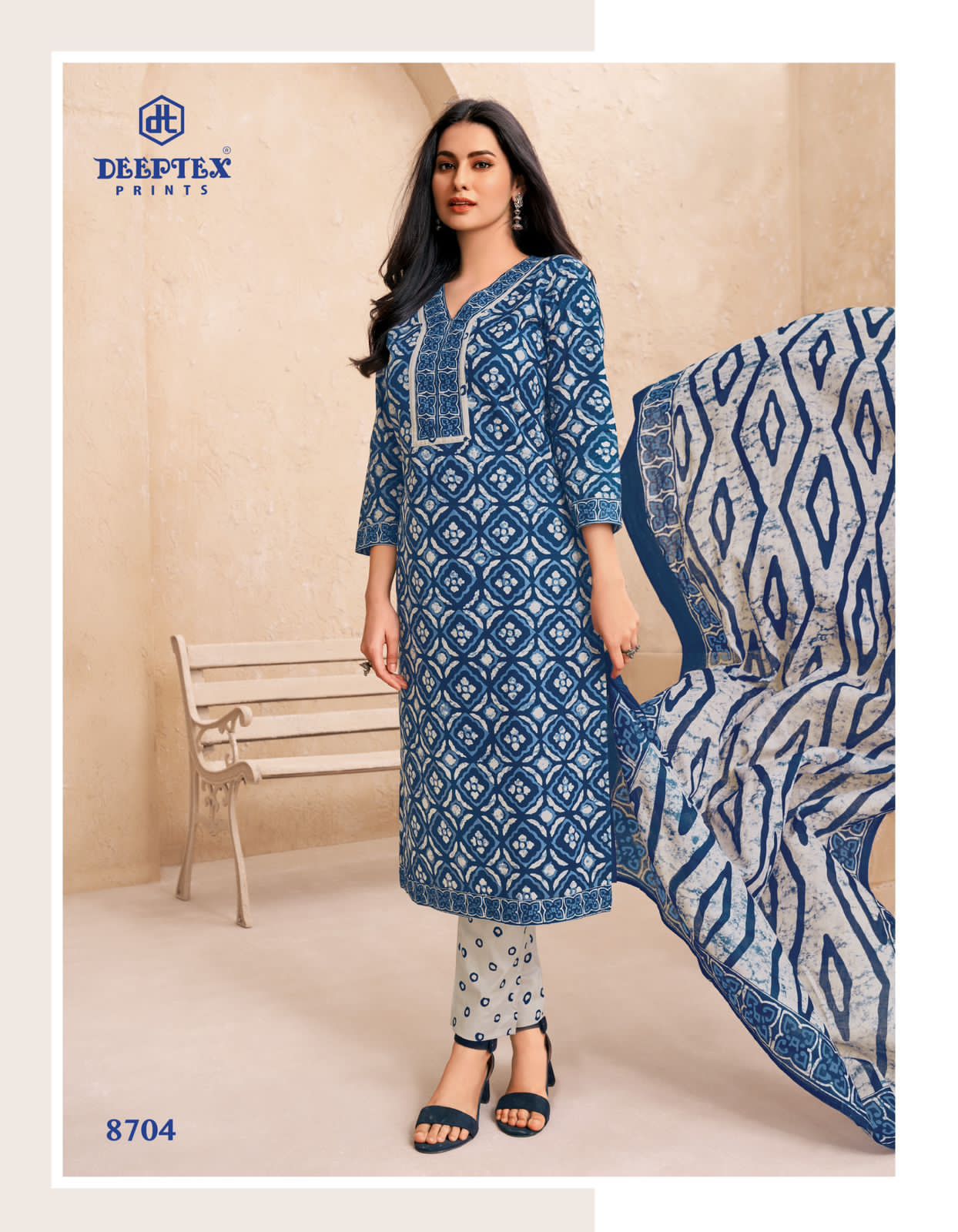 DEEPTEX PRINTS MISS INDIA VOL 87 COTTON PRINTED SUIT