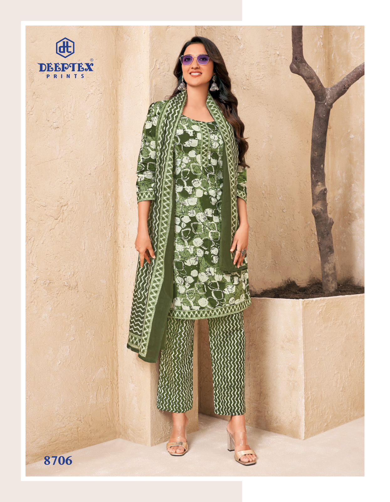 DEEPTEX PRINTS MISS INDIA VOL 87 COTTON PRINTED SUIT