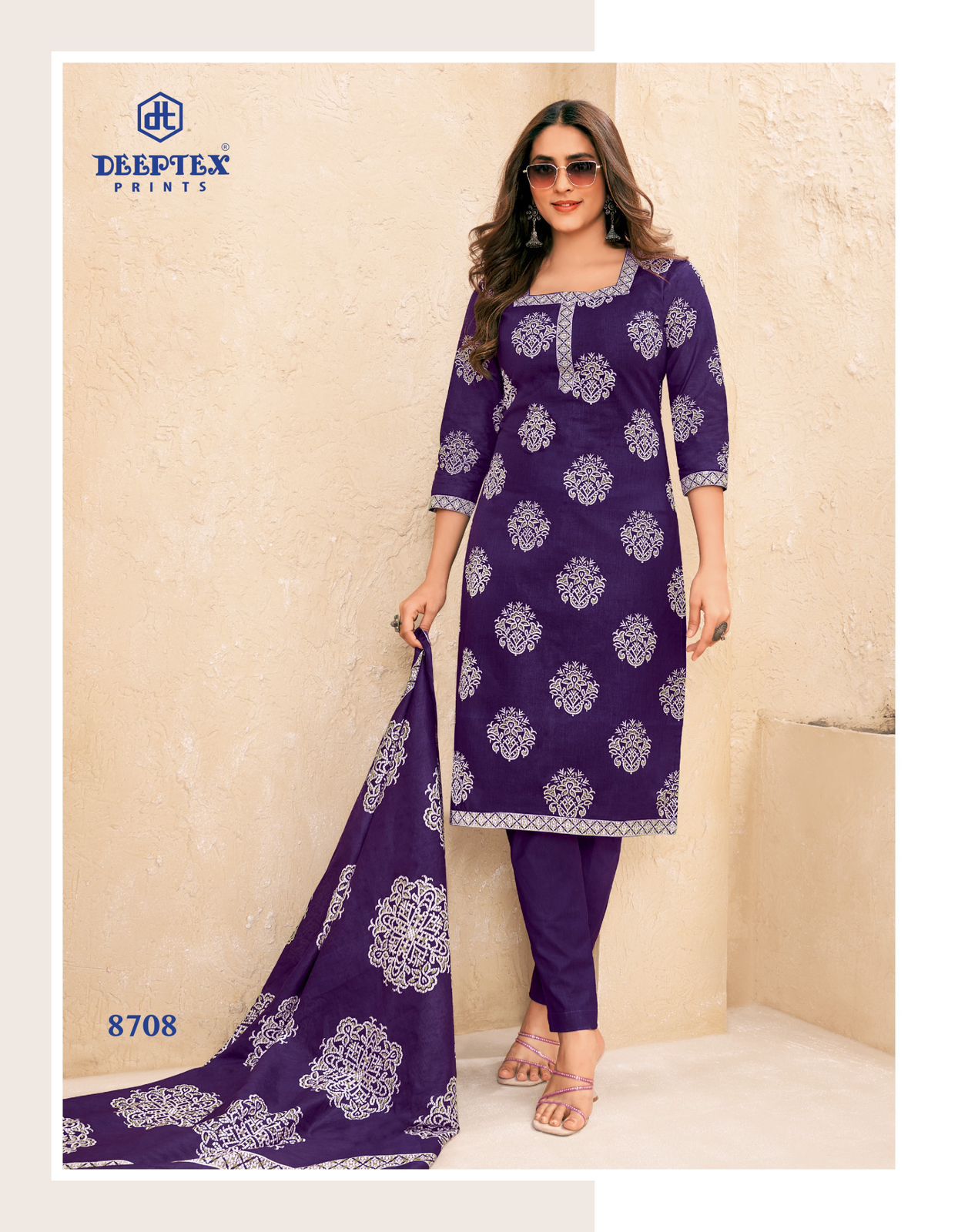 DEEPTEX PRINTS MISS INDIA VOL 87 COTTON PRINTED SUIT