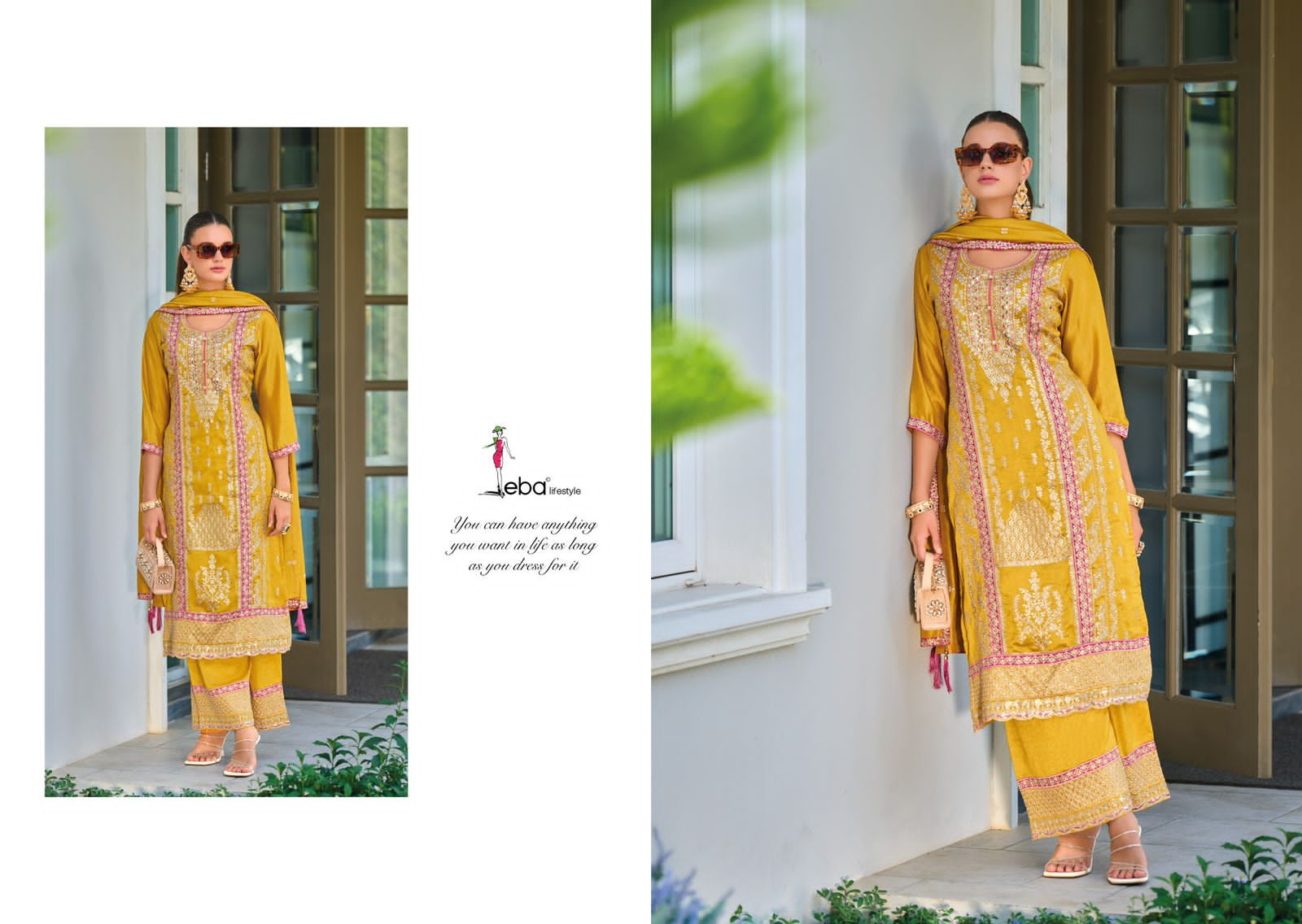 EBA LIFESTYLE LFFAT DESIGNER READYMADE SUITS