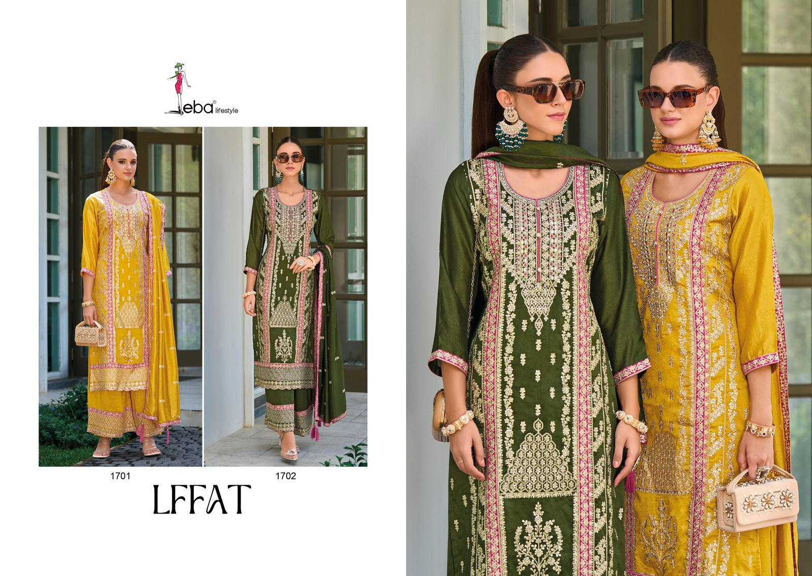 EBA LIFESTYLE LFFAT DESIGNER READYMADE SUITS