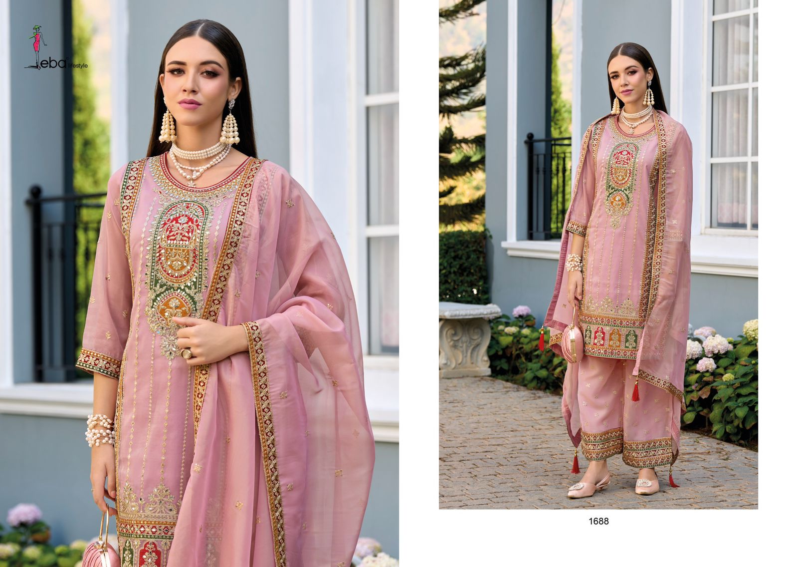 EBA LIFESTYLE MARYAM READYMADE SHARARA SUITS