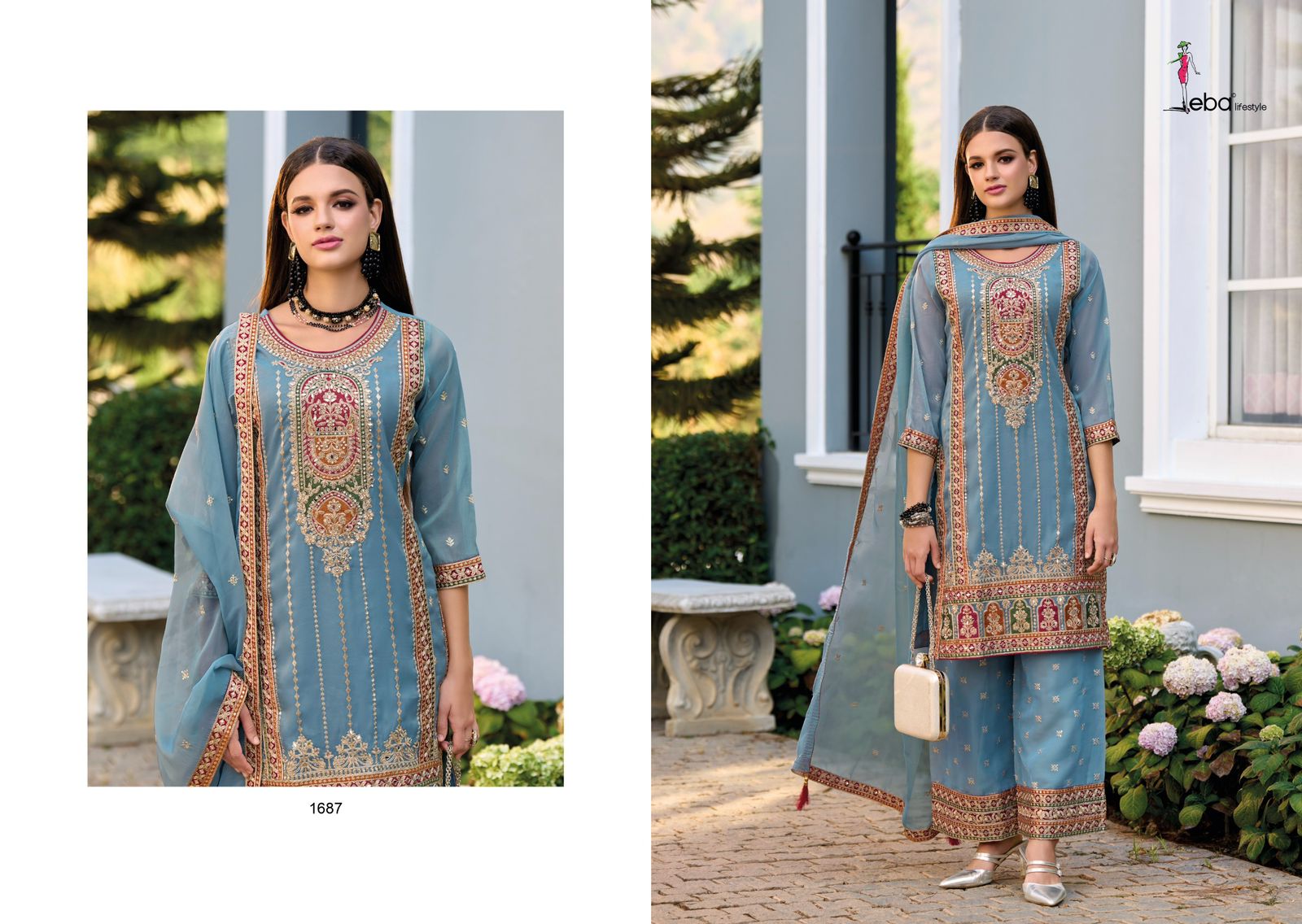 EBA LIFESTYLE MARYAM READYMADE SHARARA SUITS