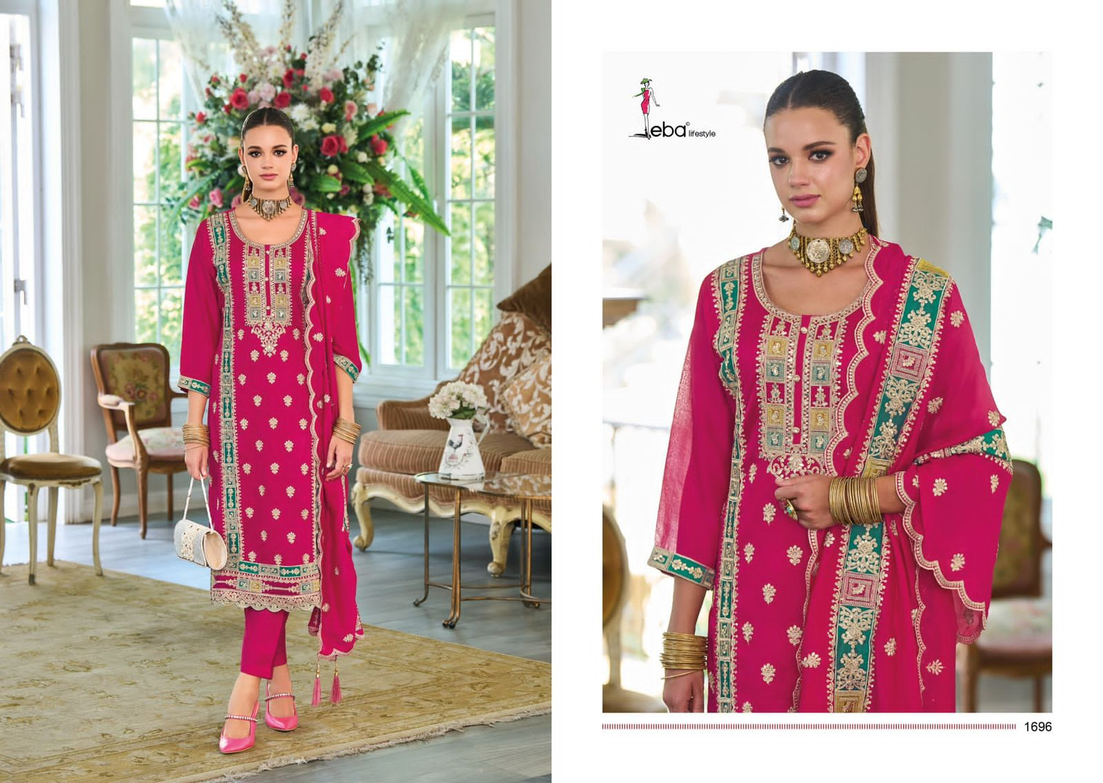 EBA LIFESTYLE NOURA PREMIUM SILK READYMADE SUITS