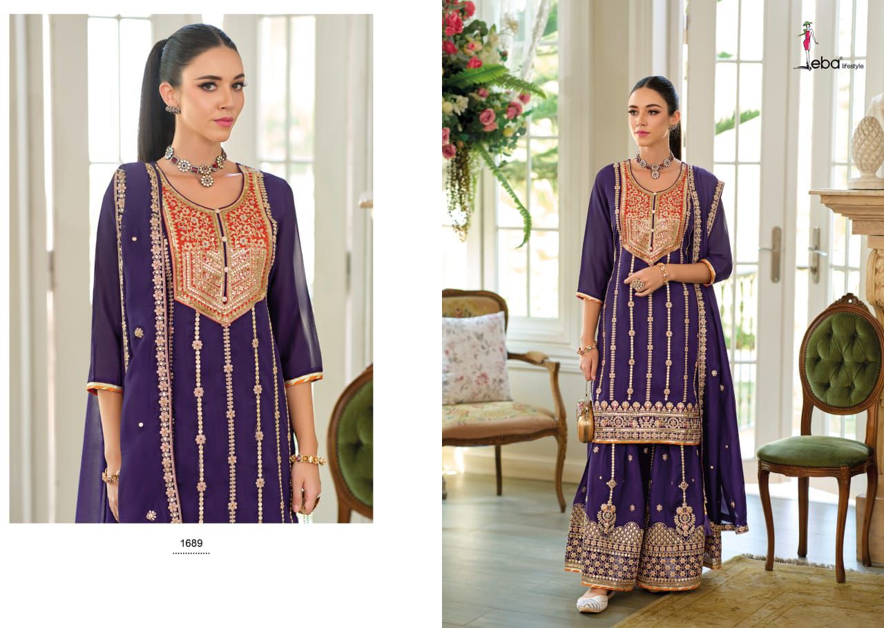 EBA LIFESTYLE SHAHI DESIGNER READYMADE SUITS