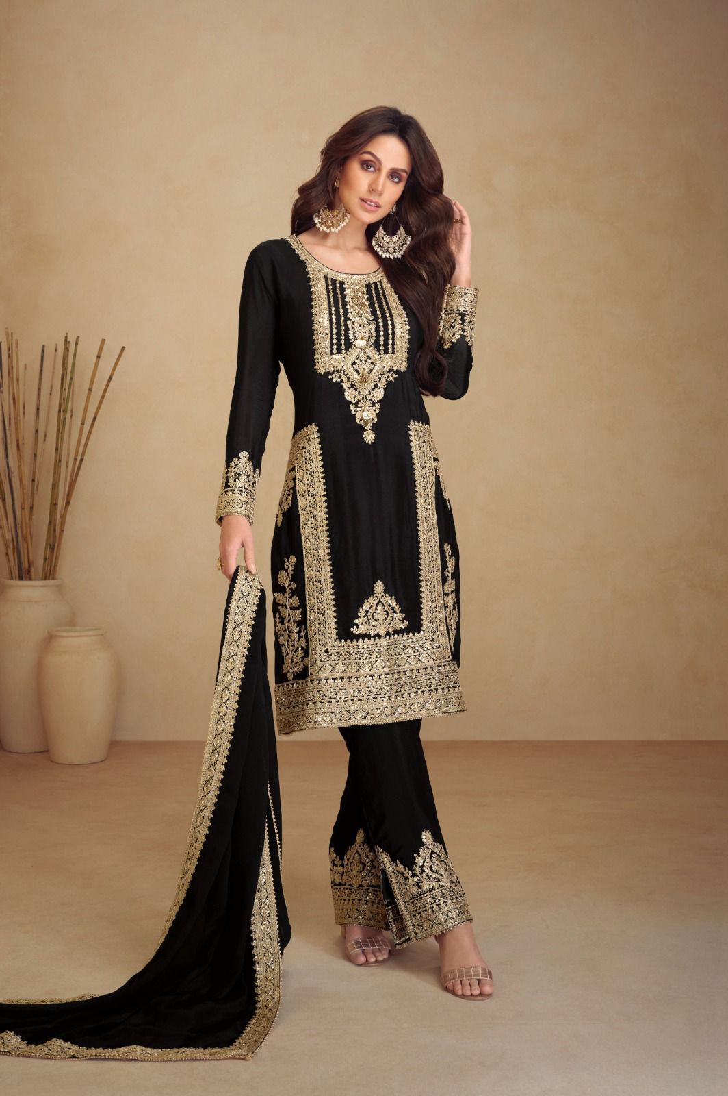 GULKAYRA DESIGNER APSARA DESIGNER CHINNON SUITS