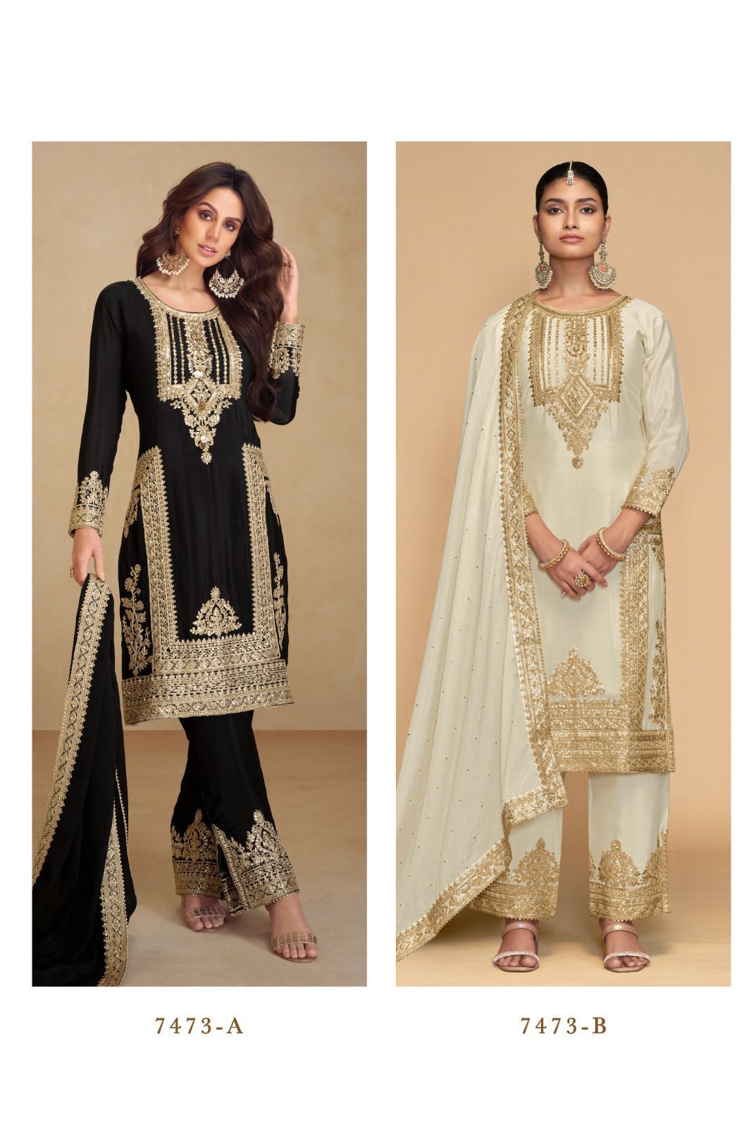 GULKAYRA DESIGNER APSARA DESIGNER CHINNON SUITS