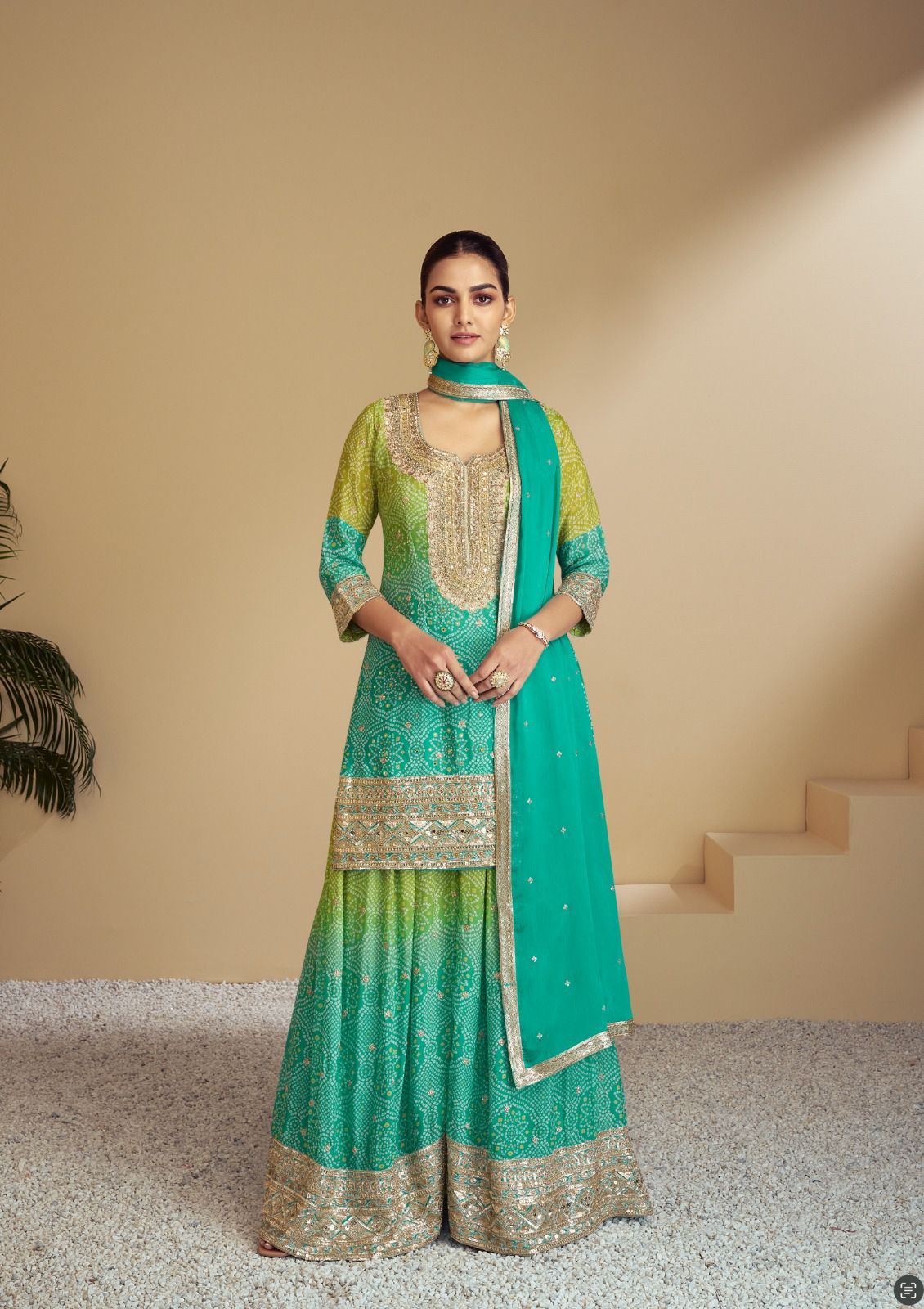 GULKAYRA DESIGNER FLORENCE CHINNON EMBROIDERED SUITS