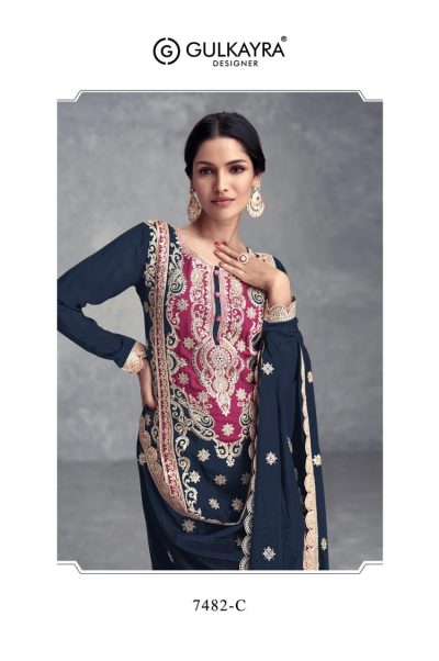 GULKAYRA DESIGNER SAYRA READYMADE CHINNON SUITS