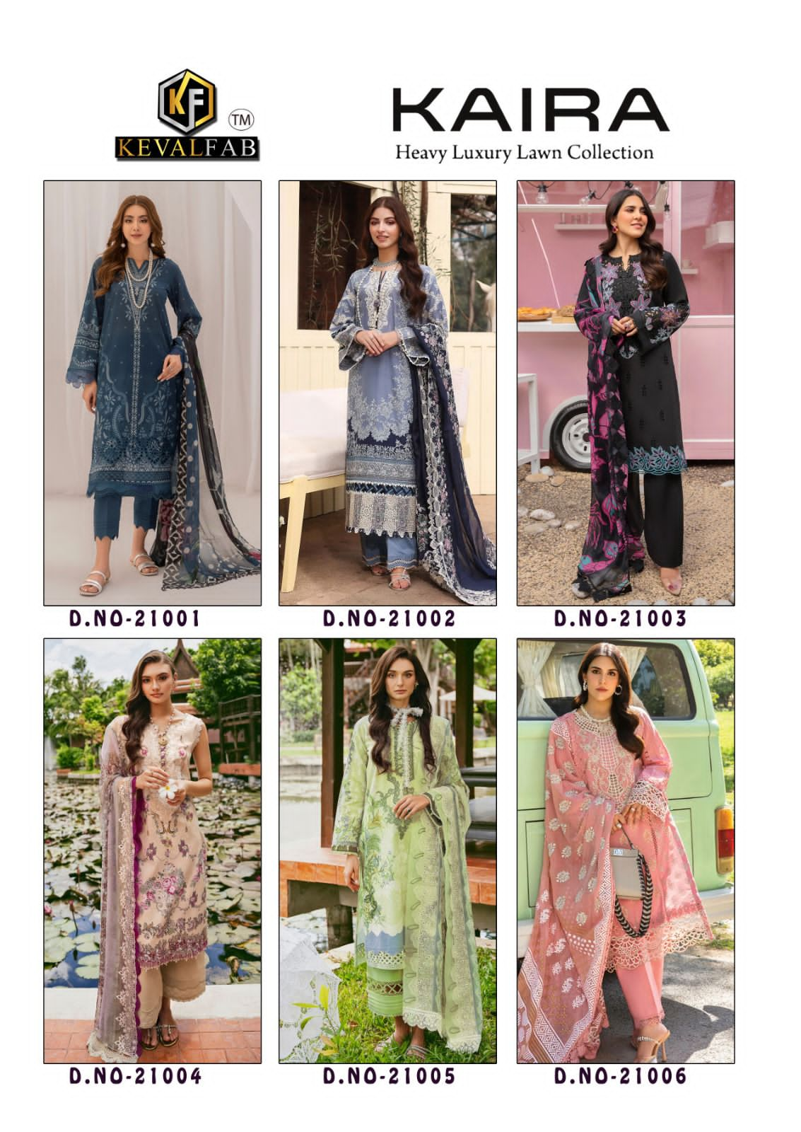 KEVAL FAB KAIRA VOL 21 COTTON KARACHI SUITS